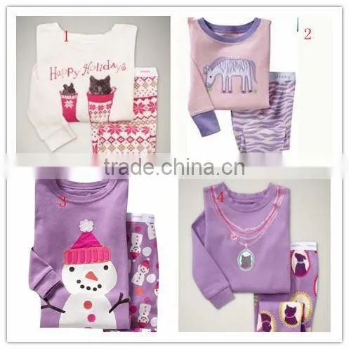 wholesale top fashion china print cotton children sleep wear,reasonable price children pajamas