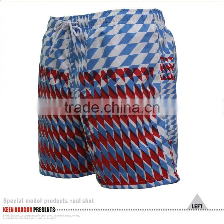Elastic Waistband Custom Competitive Swimwear Muslim Mens Swimsuit