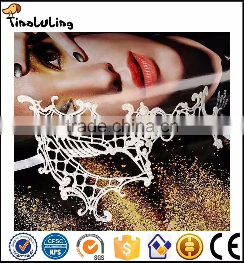 Women Elegant Sexy Black Lace Masquerade Eye Mask Carnival Dance Hand Mask