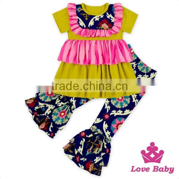 HYB178 Yihong Fancy Printed Flowers Baby Soft Cotton Romper Designer Net Punjabi Suits