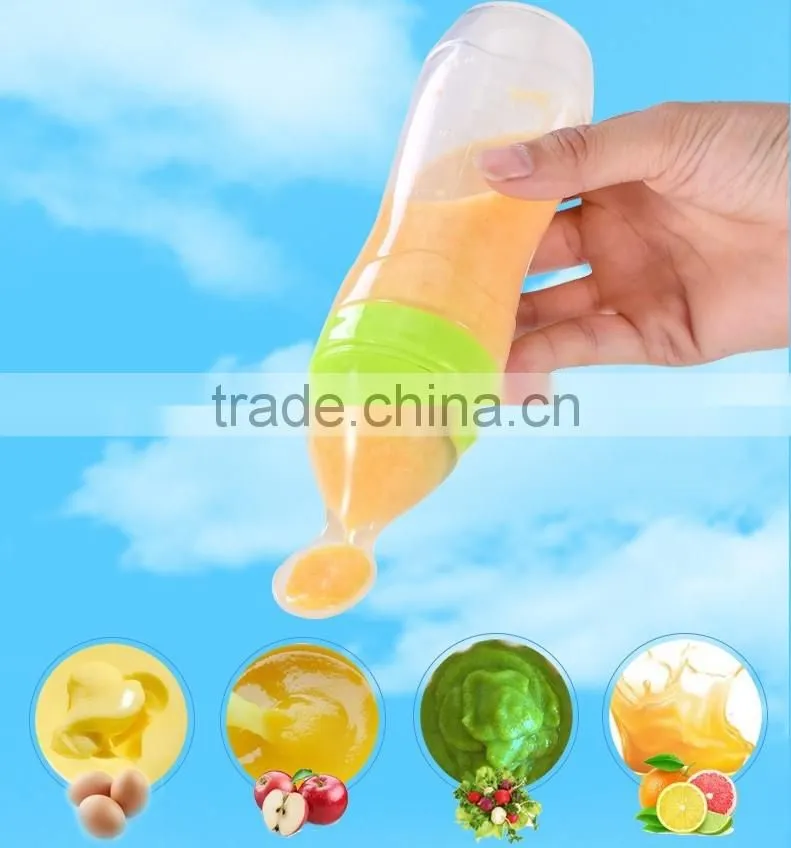 baby feeder feeding bottle/Baby Food Dispensing Spoon/baby food feeder