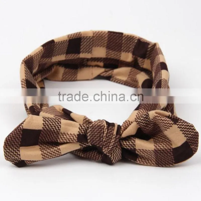 Wholesale Checked Headband ,Cotton Hairbands