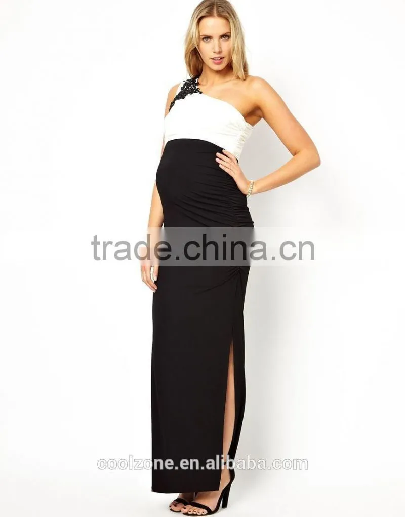 Maternity Wear Evening Party Cocktail Formal Dress Black White Wholesale Maternity Clothes