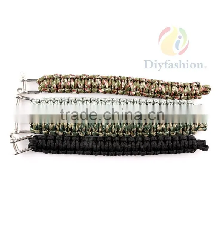 Outdoor Survival Bracelet Paracord, Handmade Bracelet For Men Women PC6013-3