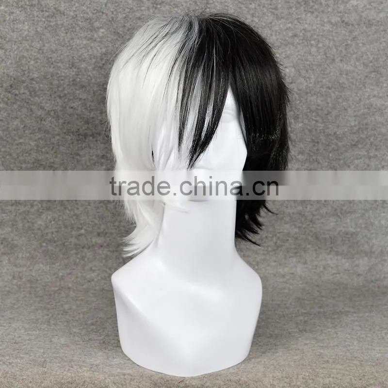 AD3038 monokuma /Black Jack Wig Cosplay white and black cosplay wigs
