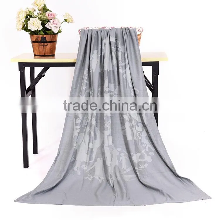 100% modacrylic jacquard woven airline blanket