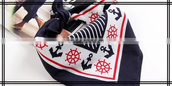 2014 Fashion Anchor Printing Men Cotton Handkerchiefs
