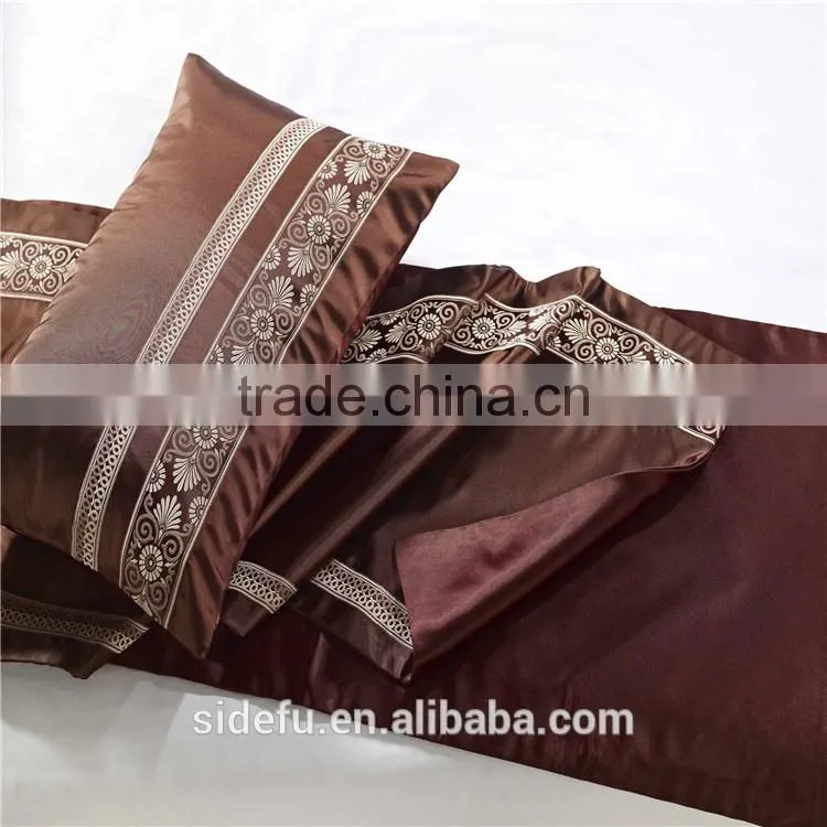 Cheap100% Polyester Decorative Hotel Bed Runner Hotel Pillow Case Cushion Cover