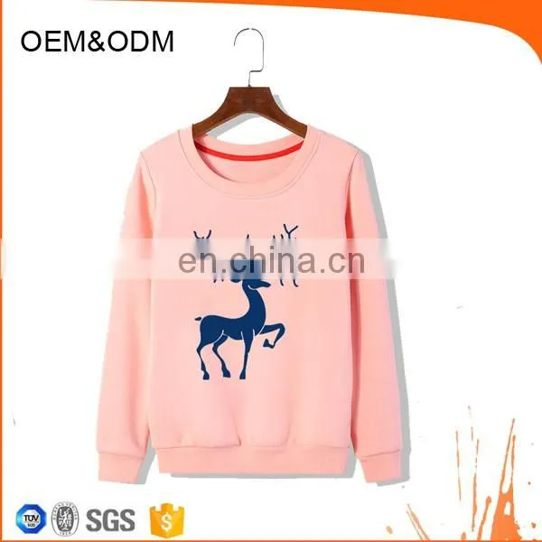 pink nylon fashion sweatshirt digital print pullover
