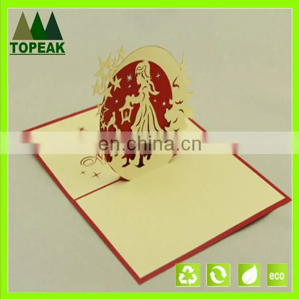 2016 best gift 3d high end christmas cards