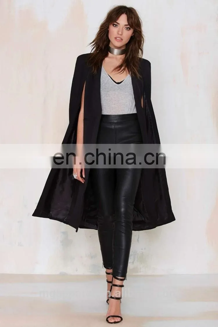 latest fashion jacket black long jacket women blazers and jackers