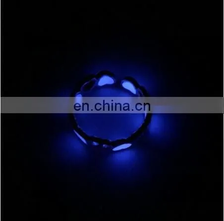 Heart Luminous Ring Glow In The Dark Ring Adjustable Ring