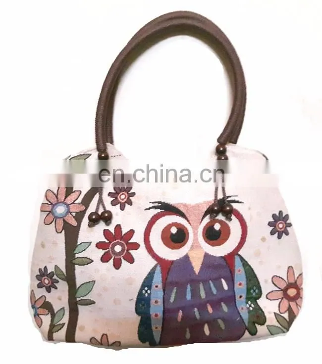 Cotton canvas handloom fabrics Tote Bags
