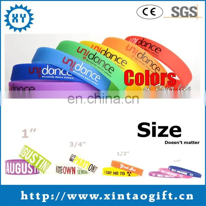 Custom funny silicone wristband for promotional gifts