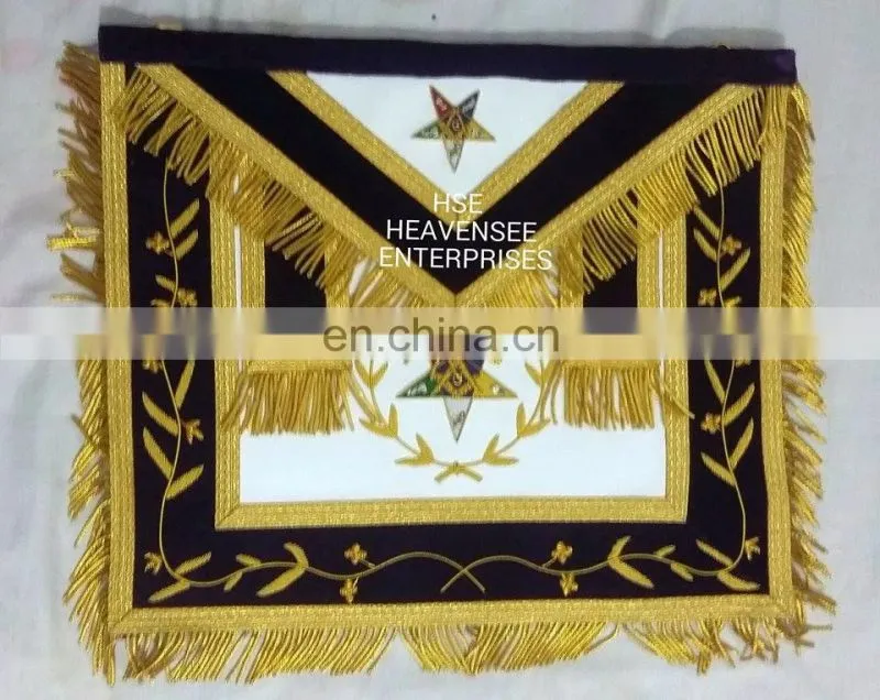 MASONIC REGALIA GRAND PATRON APRON PURPLE