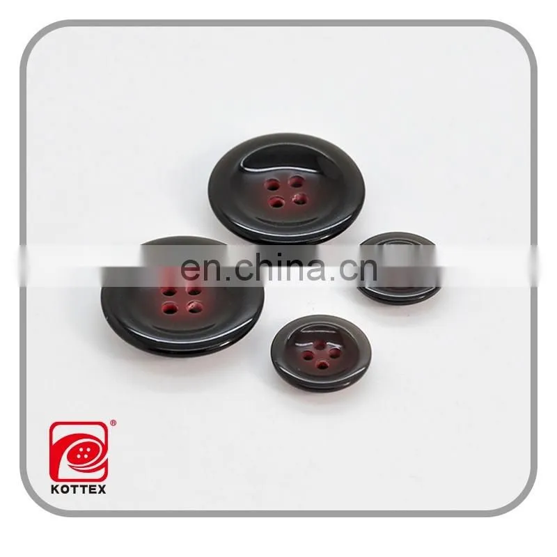 Plane convex double color, all-match, trend, hat type resin 4 hole buckle