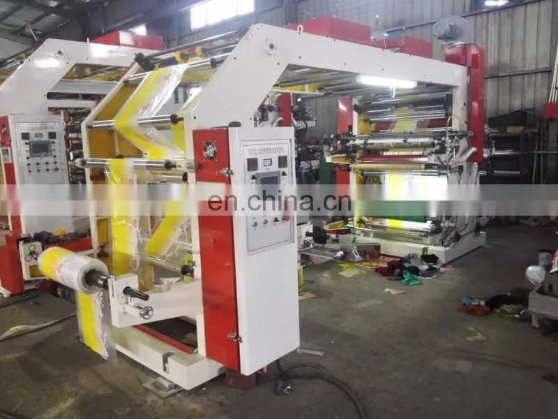 Reel to Reel Plastic Film , Paper High Speed 6 Colors Flexo Printing Machine With Anilox Roller,Doctor Blade