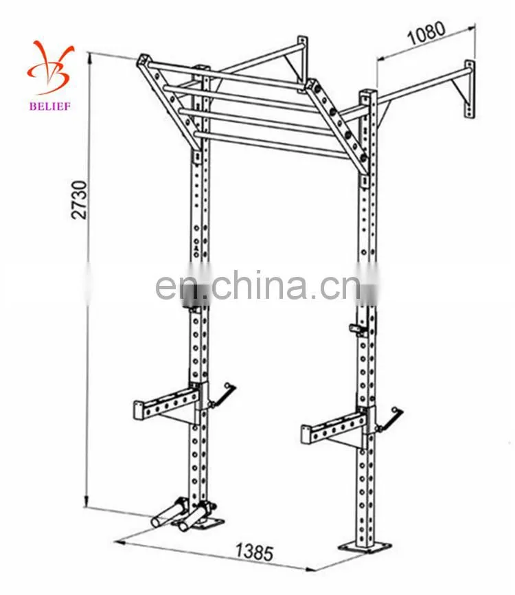 Multifunctional wall mounted crossfit rig pull up