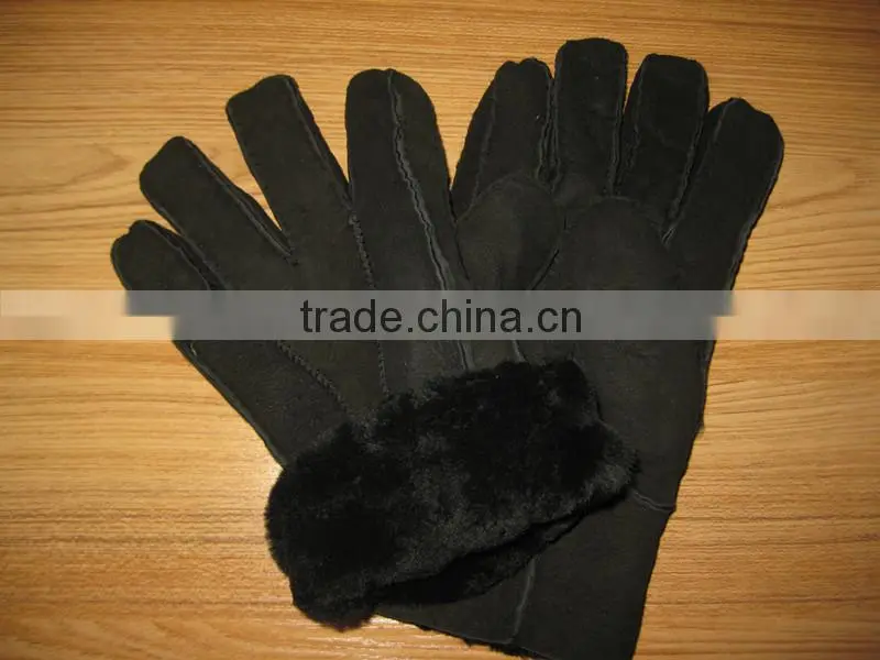 100% Genuine Double face sheepskin glove