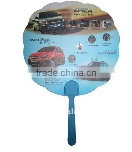 Plastic fan with beautiful pic printing
