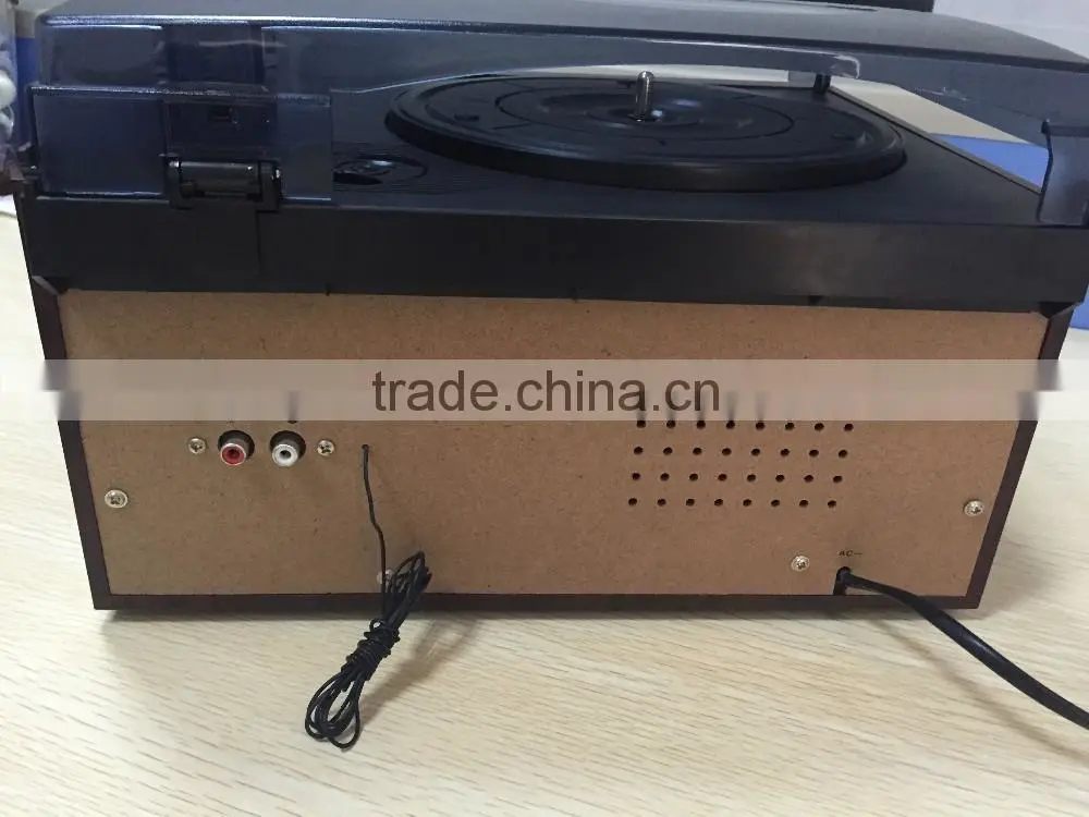 Hifi recordable turntable player with antique and radio and cassette encoding
