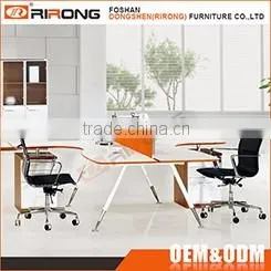 High quality AA fireproof wood modern long oval conference table for 10 person