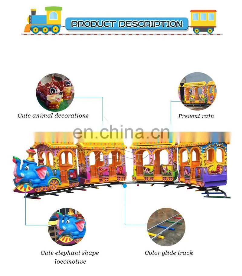 Factory price amusement park games electric train set for adults