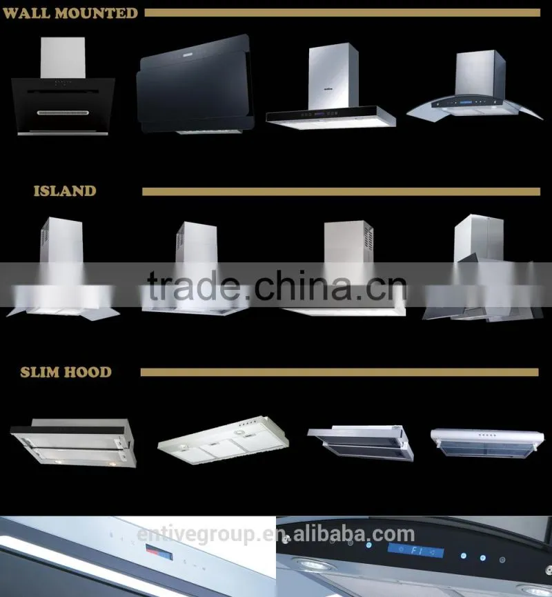 90cm T type italian range hood with mechanical knob