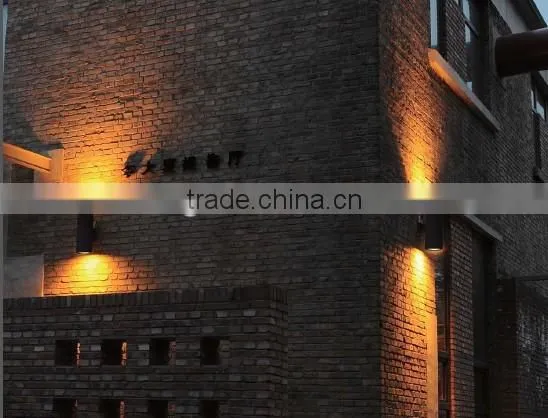 Up And Down led Wall Light outdoor black shell CE/ROHS IP65 spot led wall light 6w
