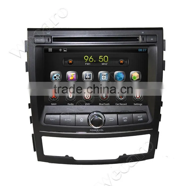 Wecaro android 4.4 car radio 3g dvd gps for ssangyong korando