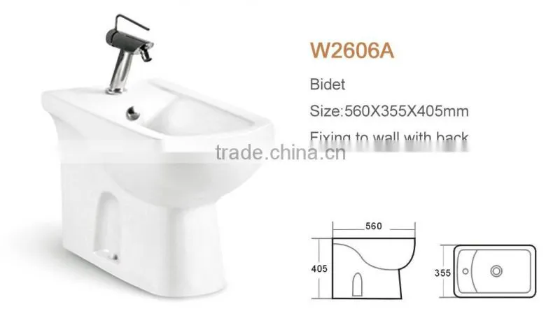 Female Ceramic floor mounted bidet toilet