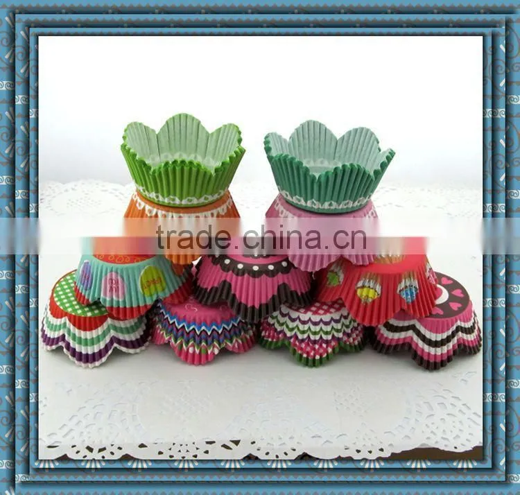 OEM 40gsm greaseproof paper cupcake liners