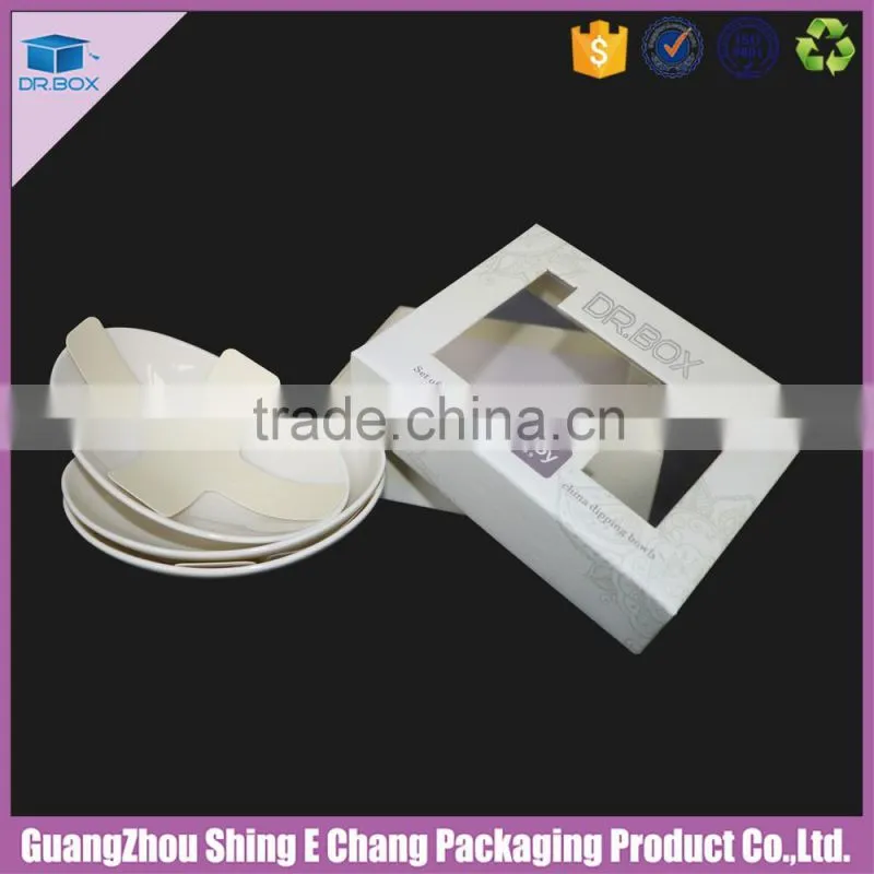 Hot sell fancy paper gift box for ceramic bowl