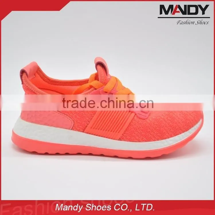 2016 guangzhou hot selling breathable ladies sport shoes