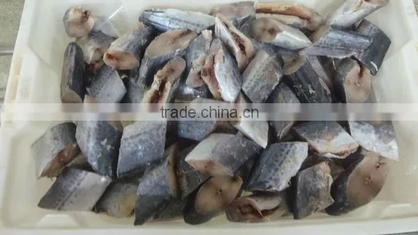 IQF Spanish Mackerel fillet,Skin on ,Cutted
