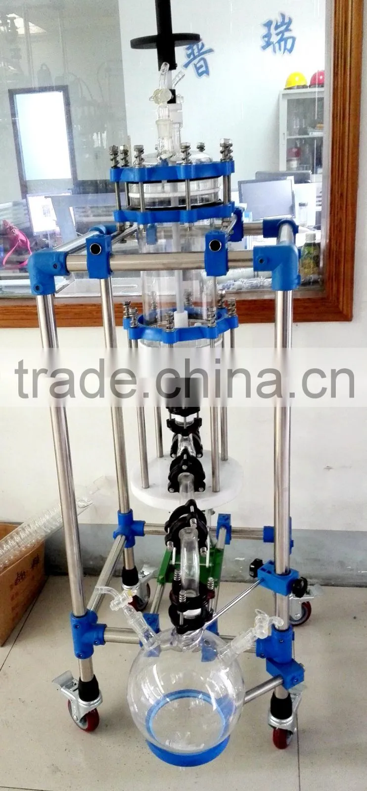 Filtering Glass Reaction Device, Glass Reactor, Reaction System