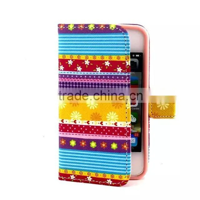 Retail Packing leather phone case for iPhone 4 4S