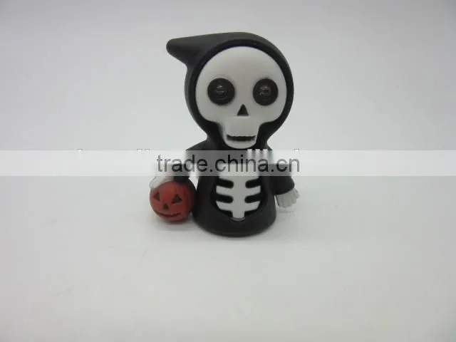 hot sell plastic LED flashing and sound keychain