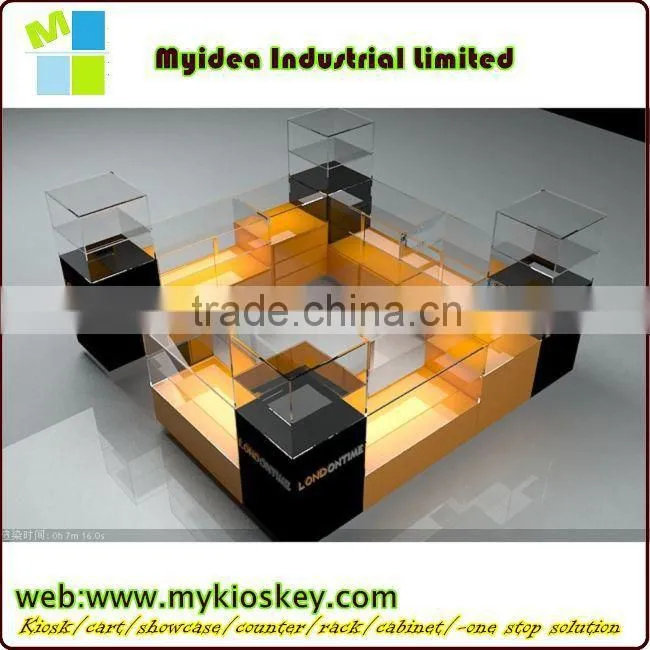 Marvelous retail store design high end wood and glass jewelry counter