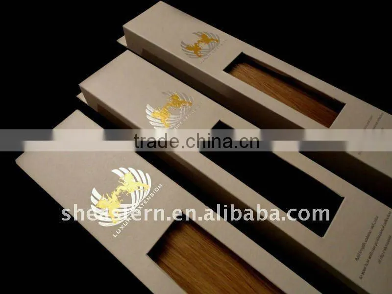 new paper hair extension box