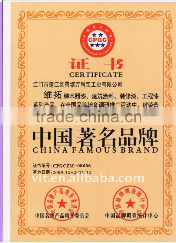 (of all colors) water based antirust metal paint