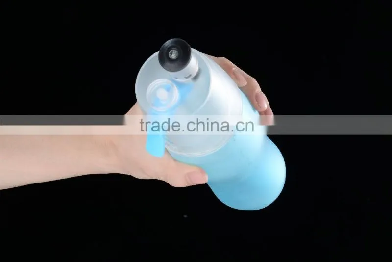 740ml PC Clear mist &sip water bottle tritan mist bottle BPA Free spray bottle
