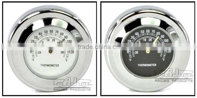 BJ-HBW-008 Waterproof Shock Resistant Billet Aluminum Motorcycle Thermometer Use on Windscreen