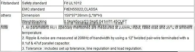 60w 15v Single output cctv switching power supply s-60-15v