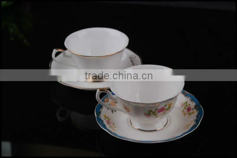 High-grade Romantic colourful handpaingting porcelain coffee cup with beautiful design