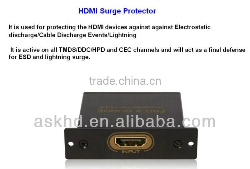 Protect HDMI input and output for ESD and Lightning Surge / Protect HDMI input and output for ESD and Lightning Surge