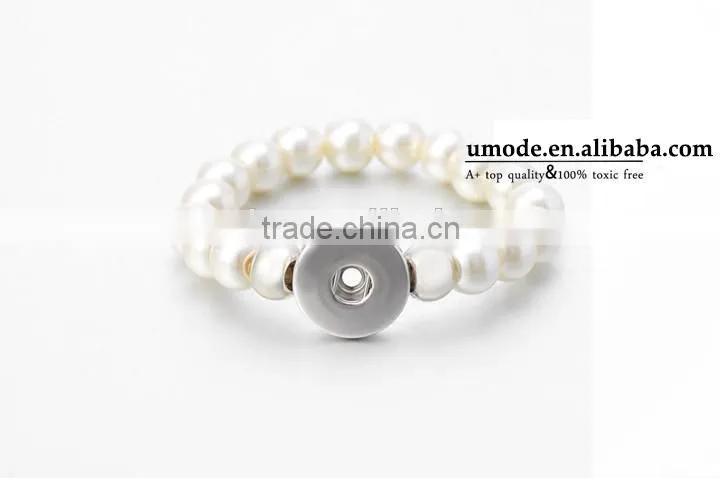 2015 Interchangeable beads Snap Jewelry button bracelets 18mm Ginger Snap Button Bracelet pulseras bead Snap Bracelets