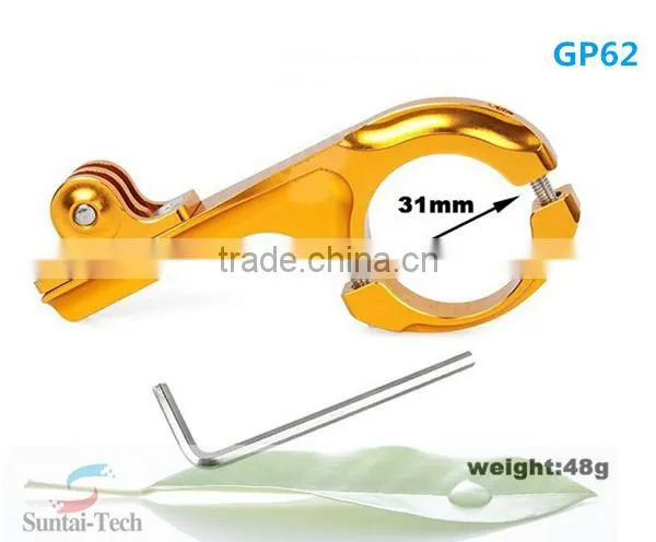 Bike Metal Handlebar Mount for Go Pro Heros 4 3+/3/2/1, for diamater 30-31.8mm, gopros accessories GP62