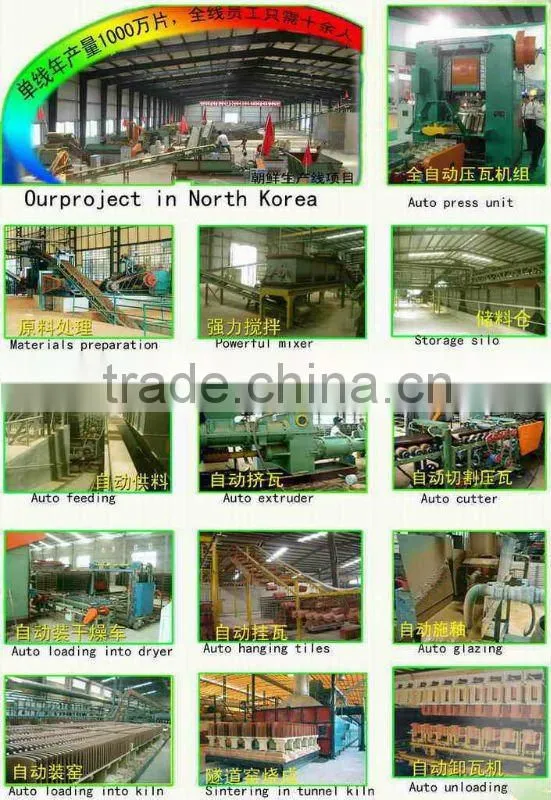 automatic clay roof tile production line