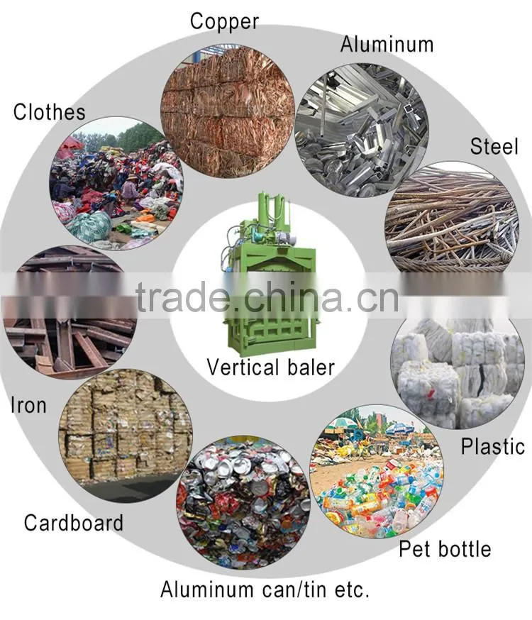 350T Vertical Hydraulic Aluminum Scrap Copper Metal Compactor